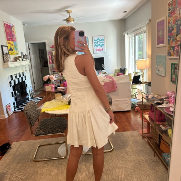 AJE tidal corset white mini dress size US 6 - Picture 5 of 7